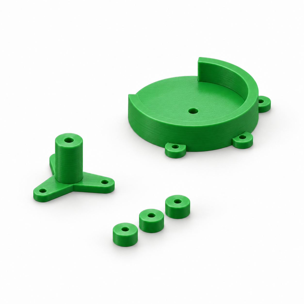Hand-Schlauchpumpe mit drei Rollen für Wasserversuche – KI-Produktvisualisierung