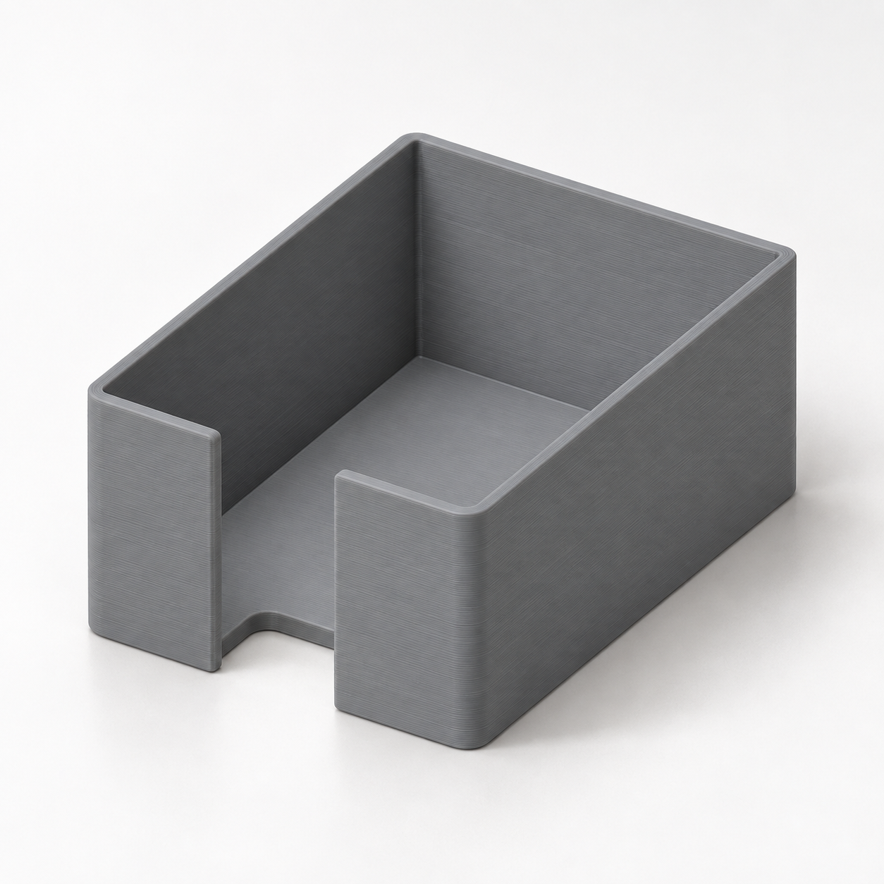 Kartenstapel-Schale mit durchgehender Fingermulde