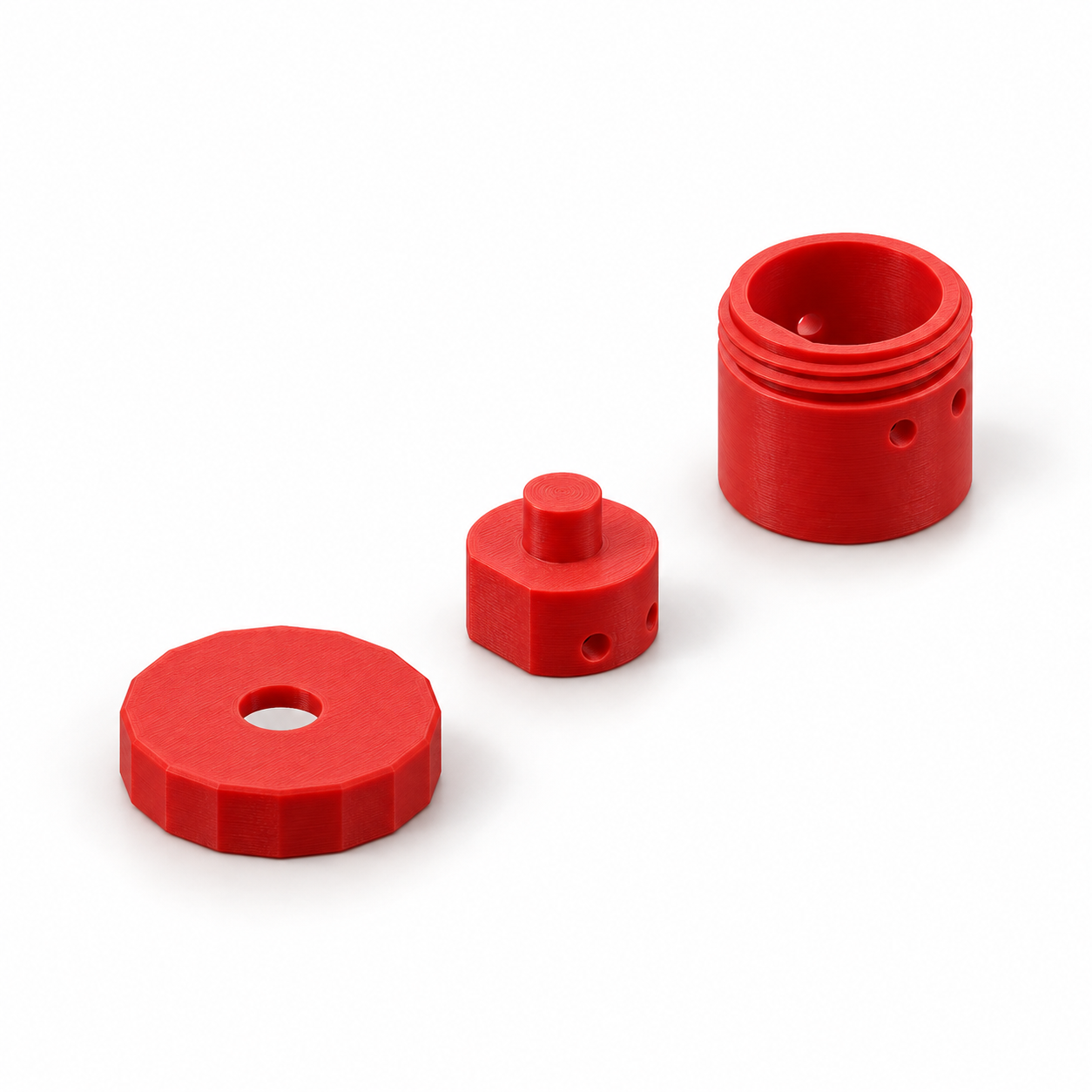 Zweifach-Kordelstopper mit Schraubdeckel für eigene Feder – KI-Produktvisualisierung