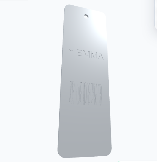Personalisierte Lesezeichen mit Name