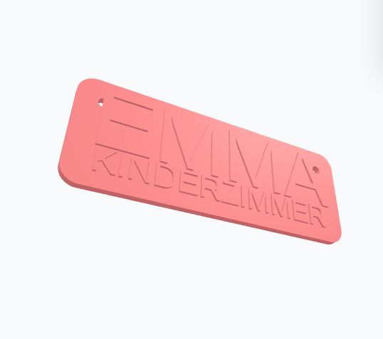 Personalisiertes Türschild mit Name