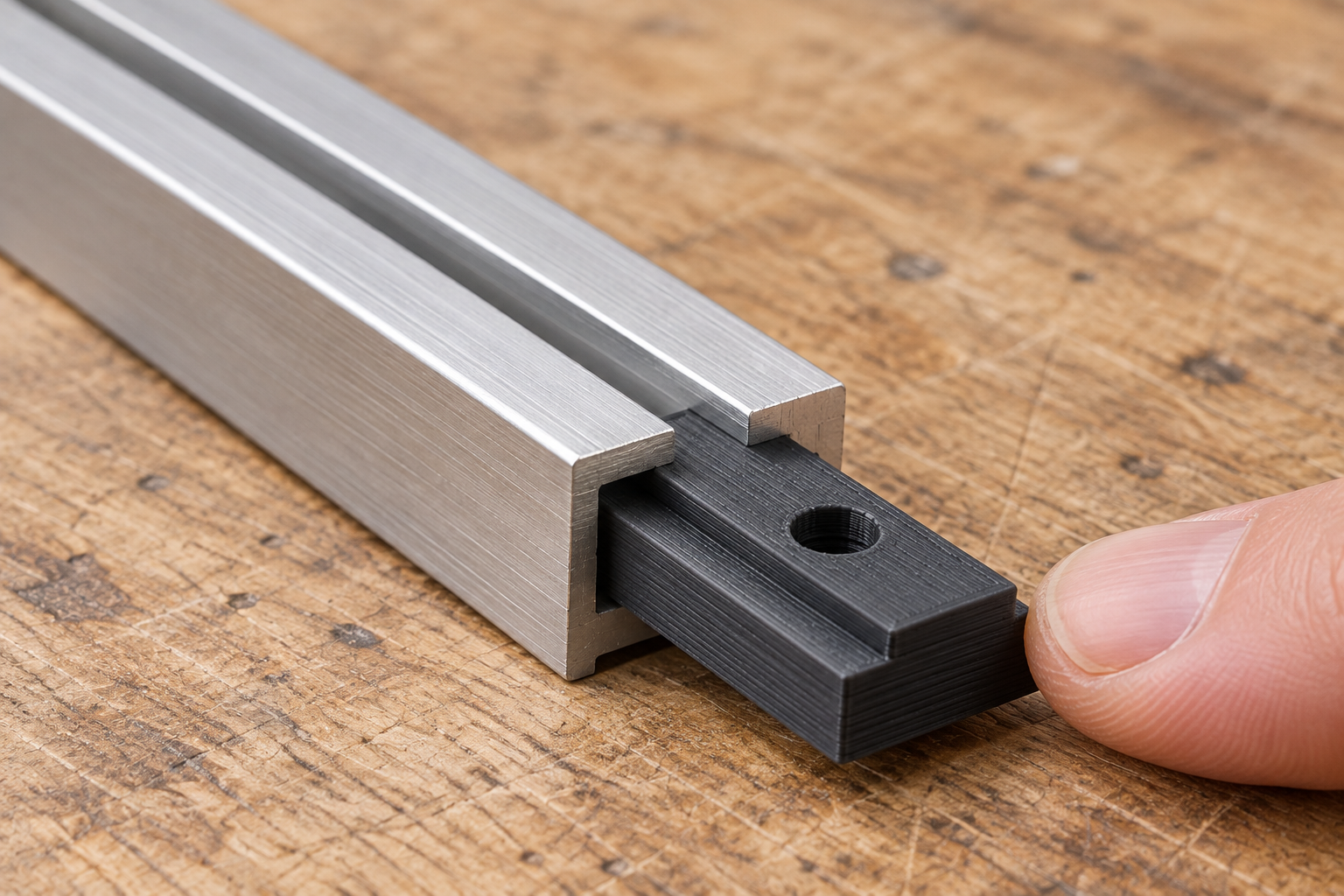 T-Nut-Mutternträger für separate Sechskantmuttern nach Maß