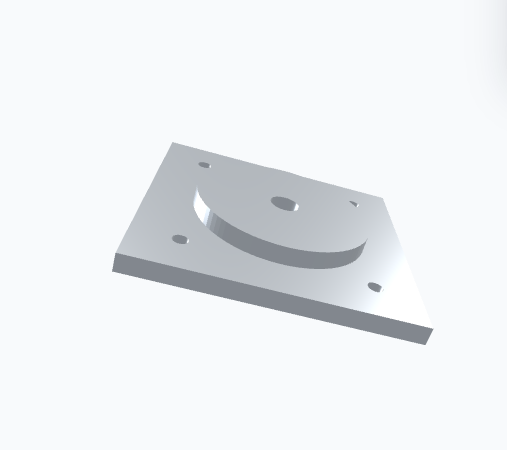 Parametrischer Tischbein Adapter Rund auf Quadratisch