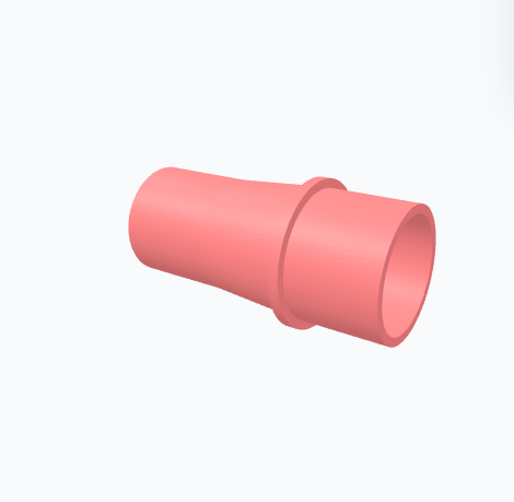 Parametrischer Staubsauger-Werkzeugadapter mit Stufe