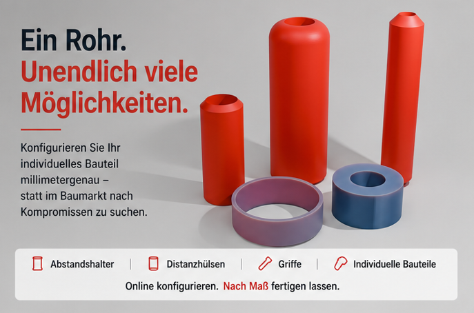 Ein Rohr. Unendlich viele Möglichkeiten – 10 praktische Bauteile, die Sie im Baumarkt nicht finden