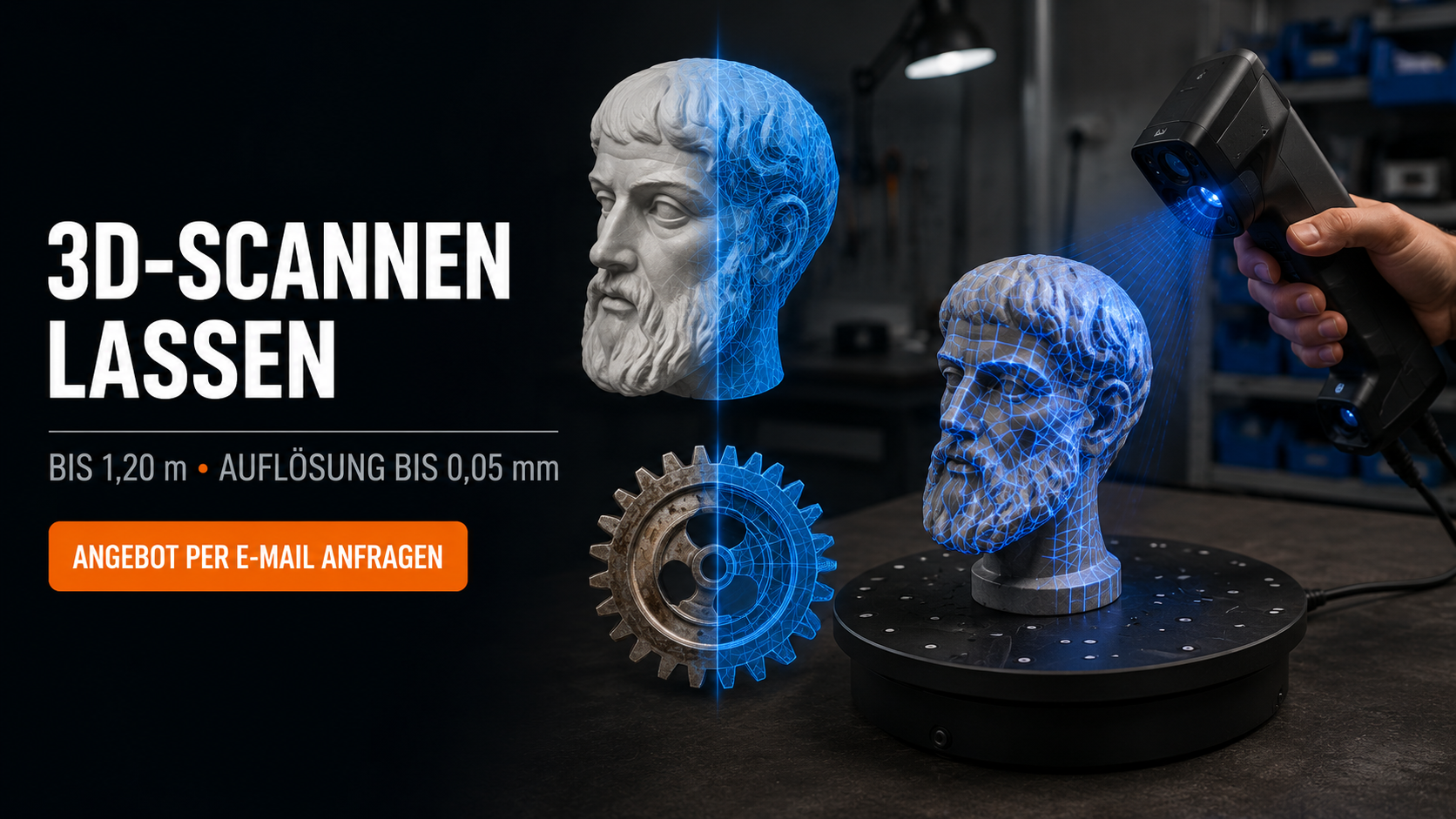 3D scannen lassen: Vom echten Objekt zur STL-, OBJ- oder Texturdatei