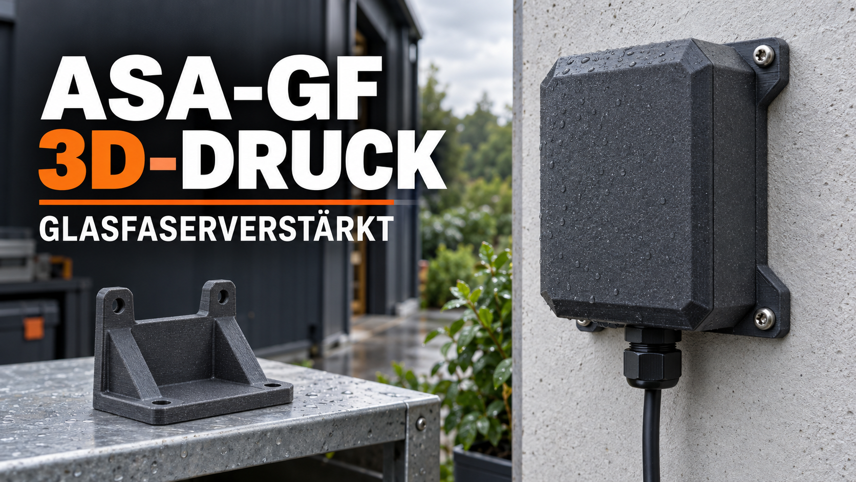 ASA-GF 3D-Druck: Glasfaserverstärkte Funktionsteile für draußen