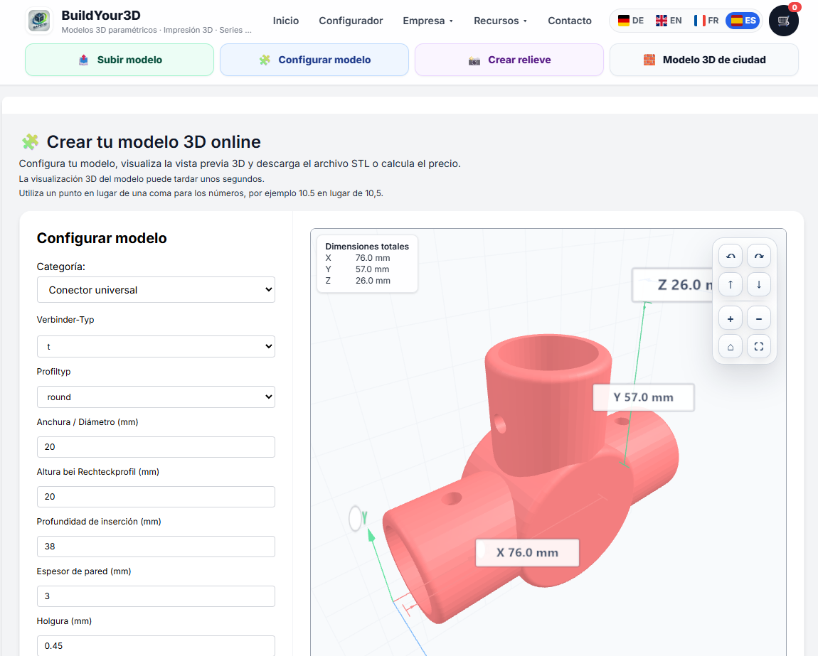 Connecteur de tube sur mesure – Configurer des raccords d’angle, en T et croisés pour l’impression 3D