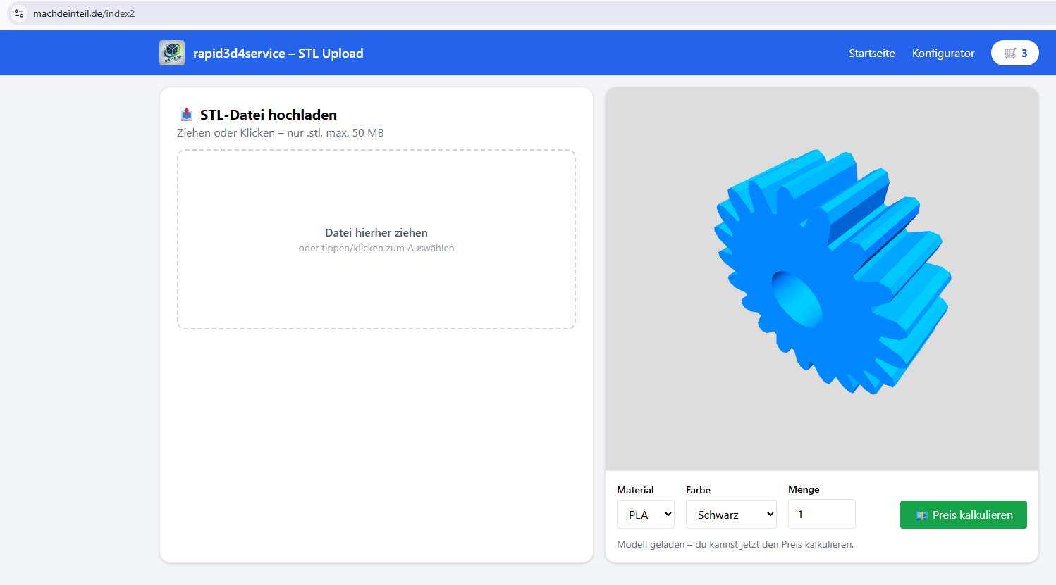 STEP-Datei online prüfen – Ist meine STEP-Datei 3D-druckbar?