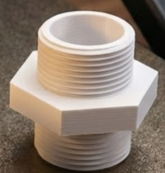 Doppelgewinde Adapter BSPP G mit zwei Aussengewinden, Sechskant und durchgehender Bohrung