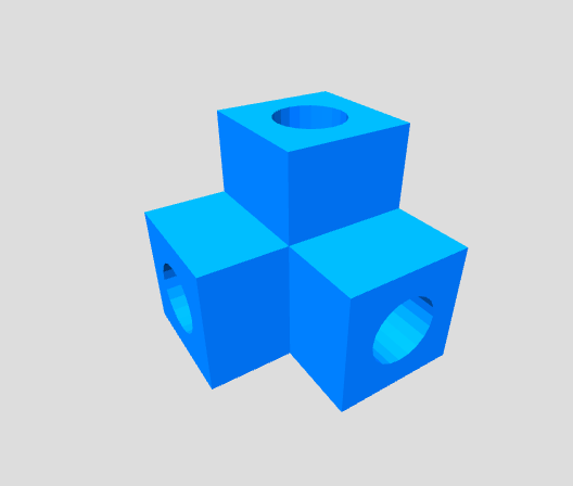 3-Wege Eck-Rohrverbinder (geschlossen) – Bild 3