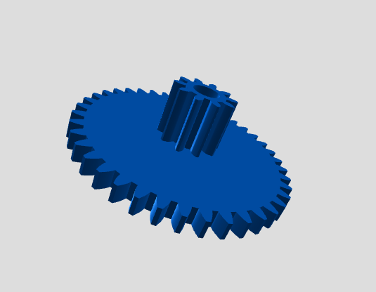 Doppelzahnrad / Compound Gear mit Involutverzahnung – Bild 3