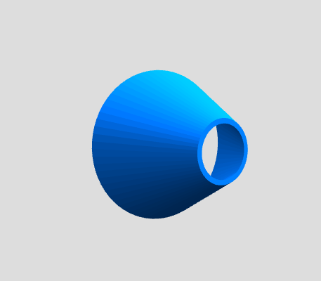 Konischer Adapter (Hohlkörper, zwei Öffnungen)