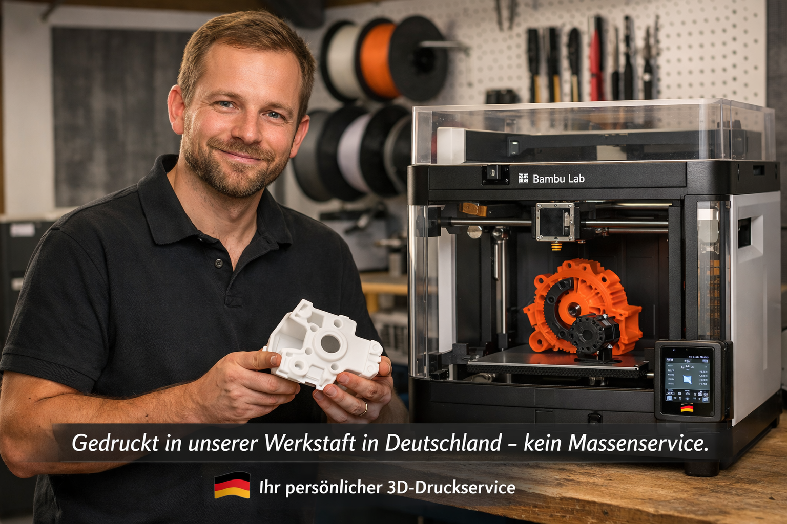 Symbolbild – 3D-Druck in unserer Werkstatt