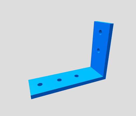 Winkelhalter L-Form mit Bohrungen