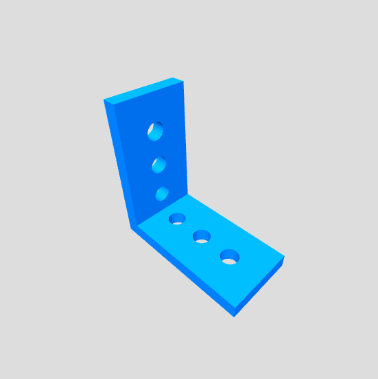 Winkelhalter L-Form mit Bohrungen – Bild 3