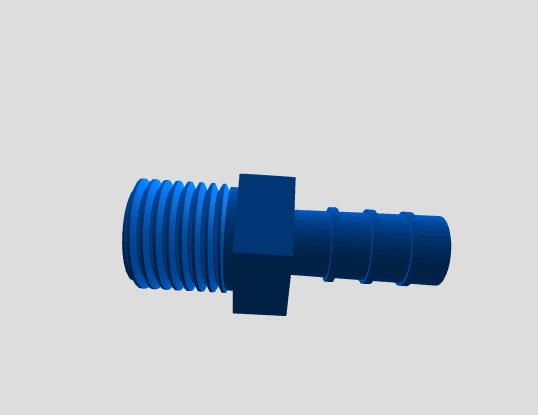 Schlauchadapter mit Aussengewinde und Schlauchtuelle