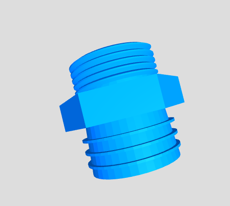 Schlauchadapter mit Aussengewinde und Schlauchtuelle – Bild 3