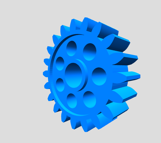 Stirnrad mit Involutverzahnung (gerade)